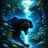 Roaring Panther — Diamond Painting Kit design