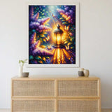 Lantern with lilacs — Diamond Painting Kit, product view 2