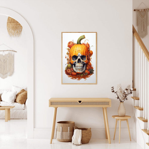Skull, Pumpkin — Diamond Painting Kit, product view 3