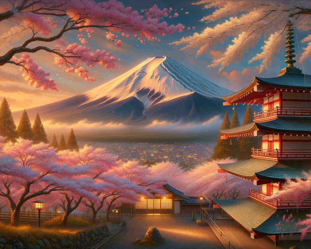 Mount Fuji in Japan — Diamond Painting Kit design