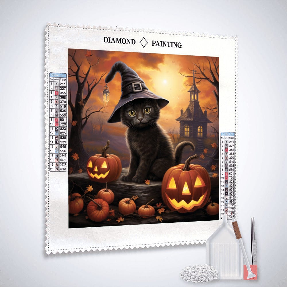 Witch kittens — Diamond Painting Kit, product view 2
