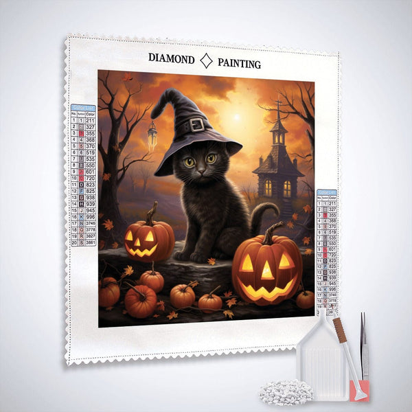 Witch kittens — Diamond Painting Kit, product view 2