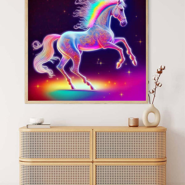 Unicorn Love Colorful — AB Diamond Painting Kit, product view 3