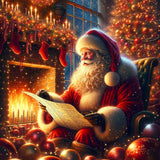 Santa Claus wish list — Diamond Painting Kit design