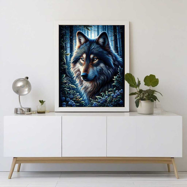 Color impression loving wolf — Diamond Painting Kit, product view 2