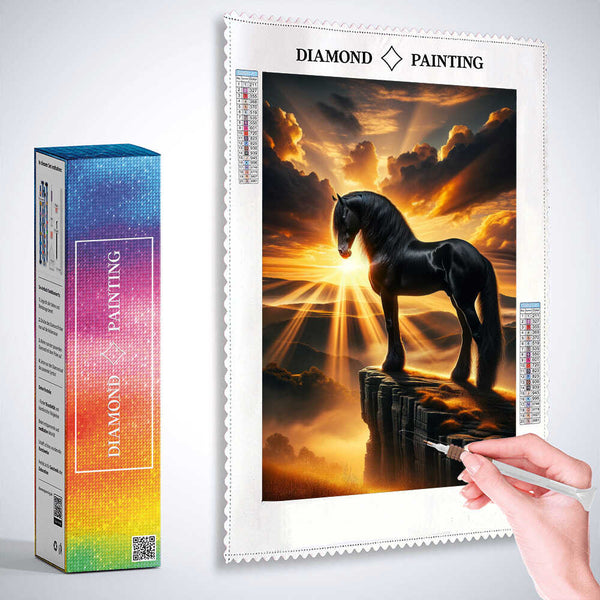 Magnificent stallion — Diamond Painting Kit, product view 3