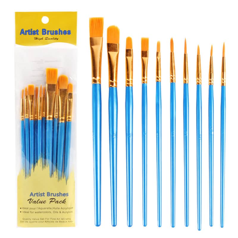 Artist Paintbrushes, Set of 10 — Craft Accessory, product view 19