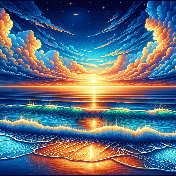 Gentle Waves — Diamond Painting Kit design