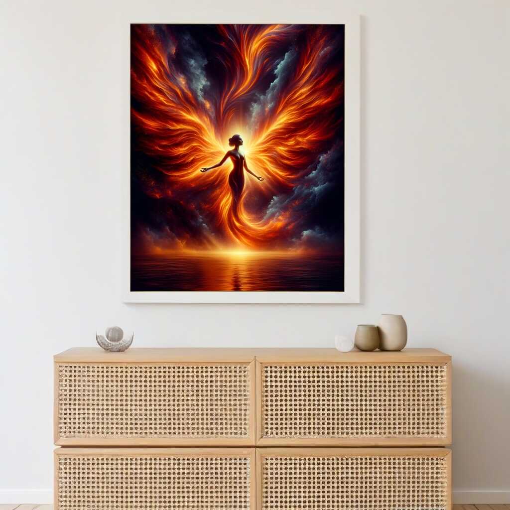 Phoenix, woman — Diamond Painting Kit, product view 2