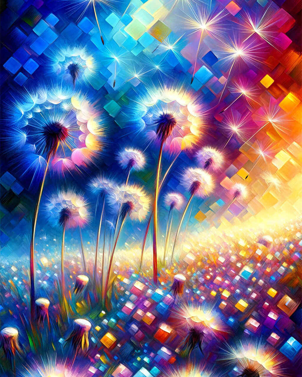 Dandelion meadow — Diamond Painting Kit design