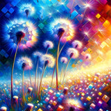 Dandelion meadow — Diamond Painting Kit design
