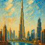The Sunlit Metropolis — Diamond Painting Kit design