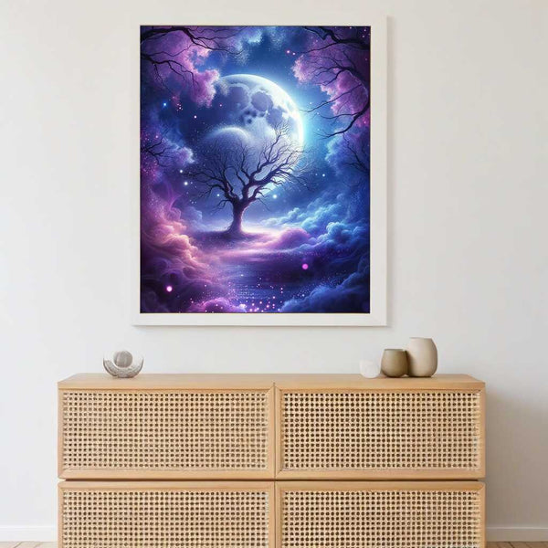 Moon in a tree — Diamond Painting Kit, product view 2