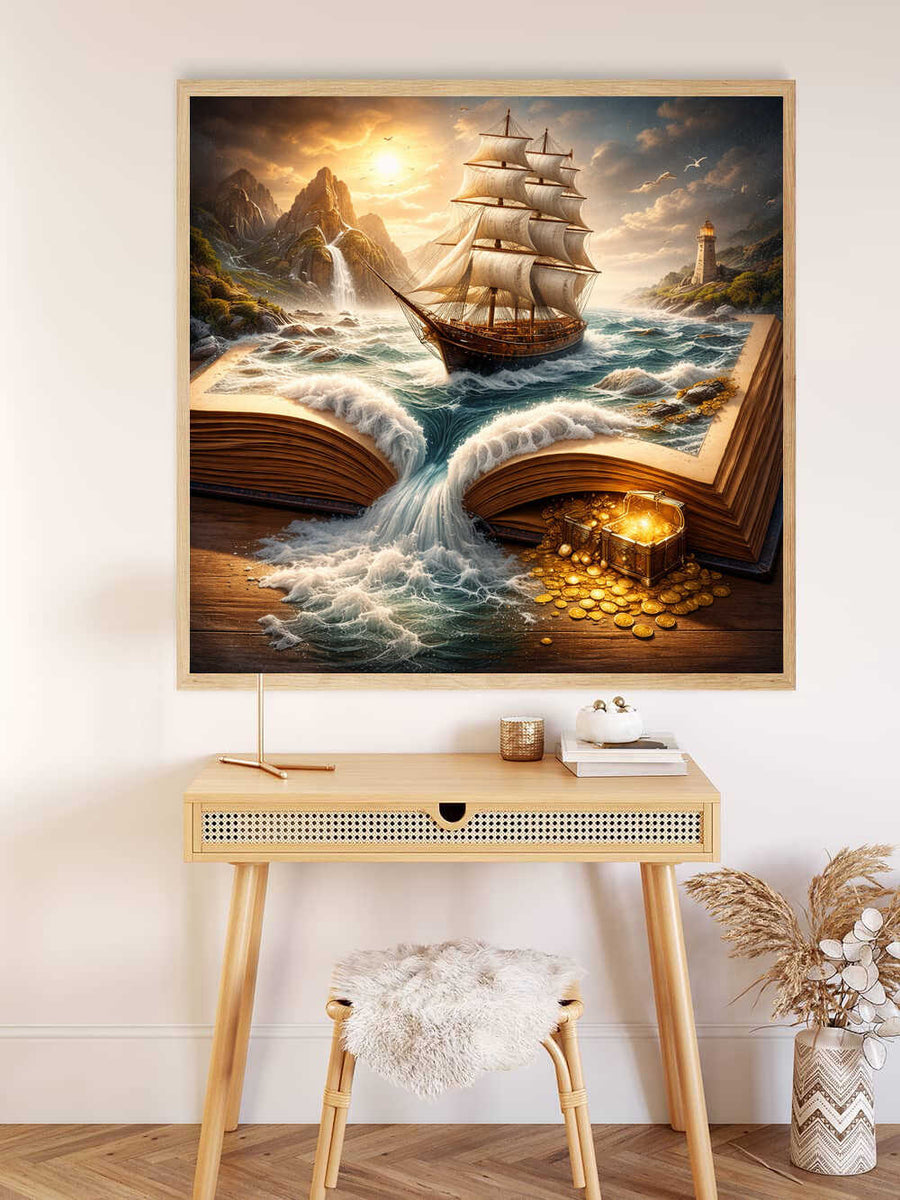The Storybook Sailing Ship — Diamond Painting Kit, product view 2