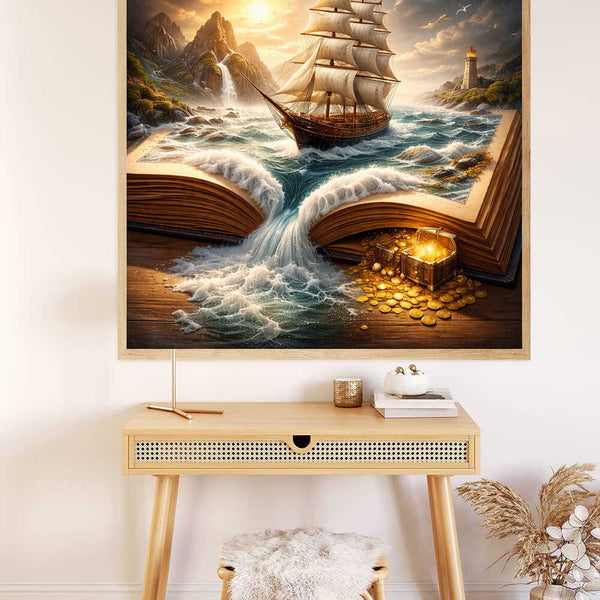 The Storybook Sailing Ship — Diamond Painting Kit, product view 2