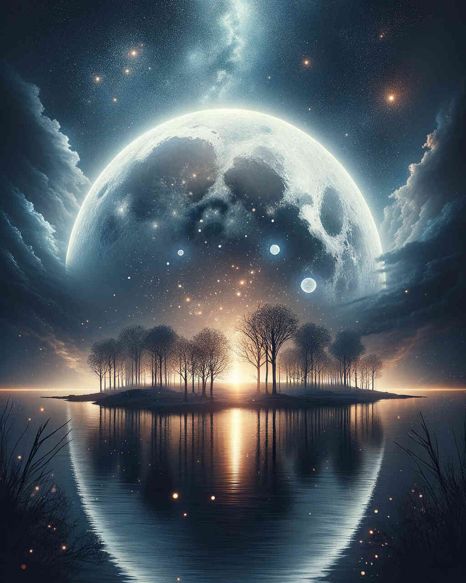 Giant full moon — Diamond Painting Kit design