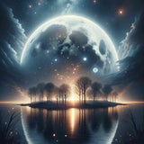Giant full moon — Diamond Painting Kit design