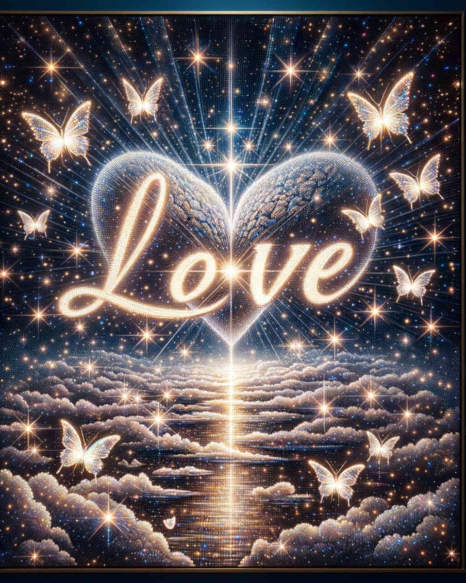 Love in Starlight — Diamond Painting Kit design