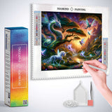 Whispering stars in the fairy forest — Diamond Painting Kit, product view 3