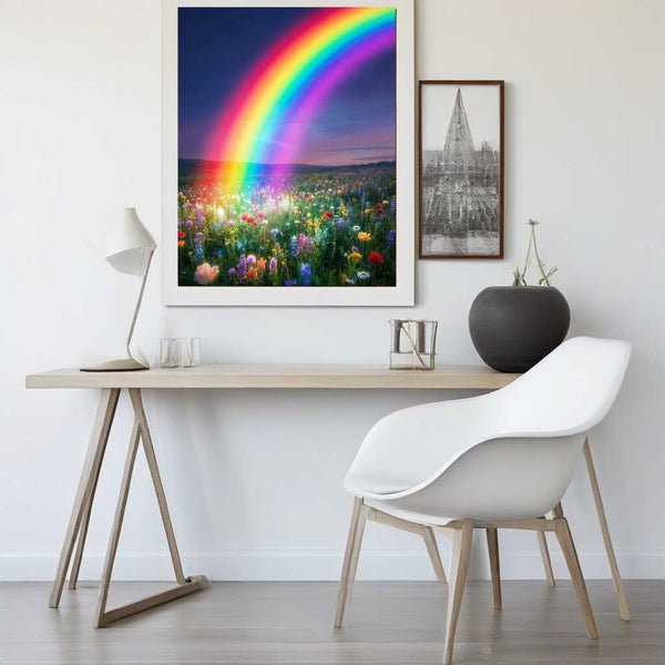 Rainbow Magic over the Meadow — Diamond Painting Kit, product view 2