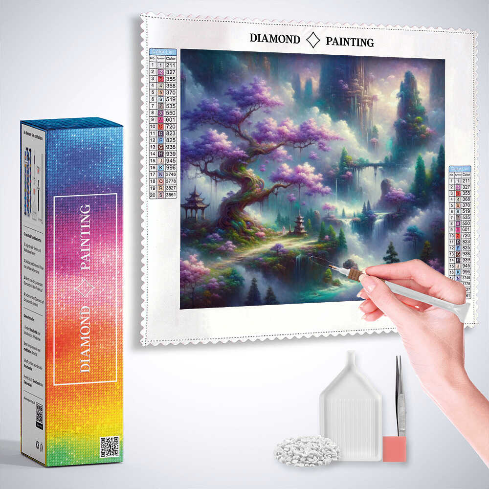 Enchanted Garden — Diamond Painting Kit, product view 3