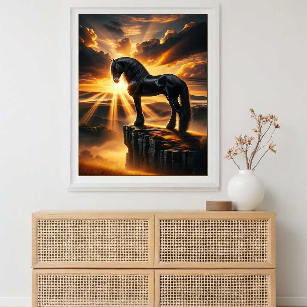 Magnificent stallion — Diamond Painting Kit, product view 2