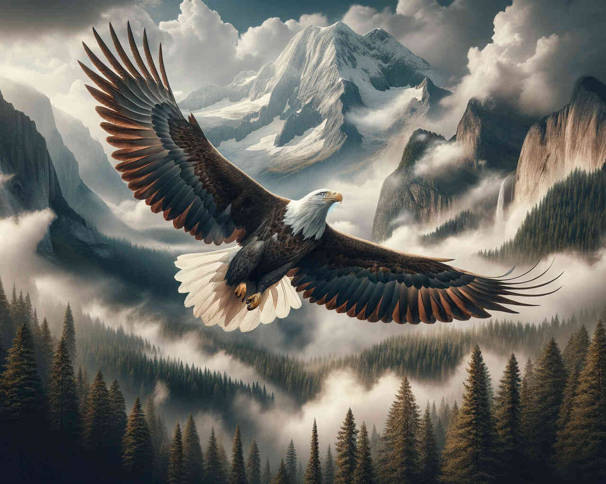 Eagle flight — Diamond Painting Kit design