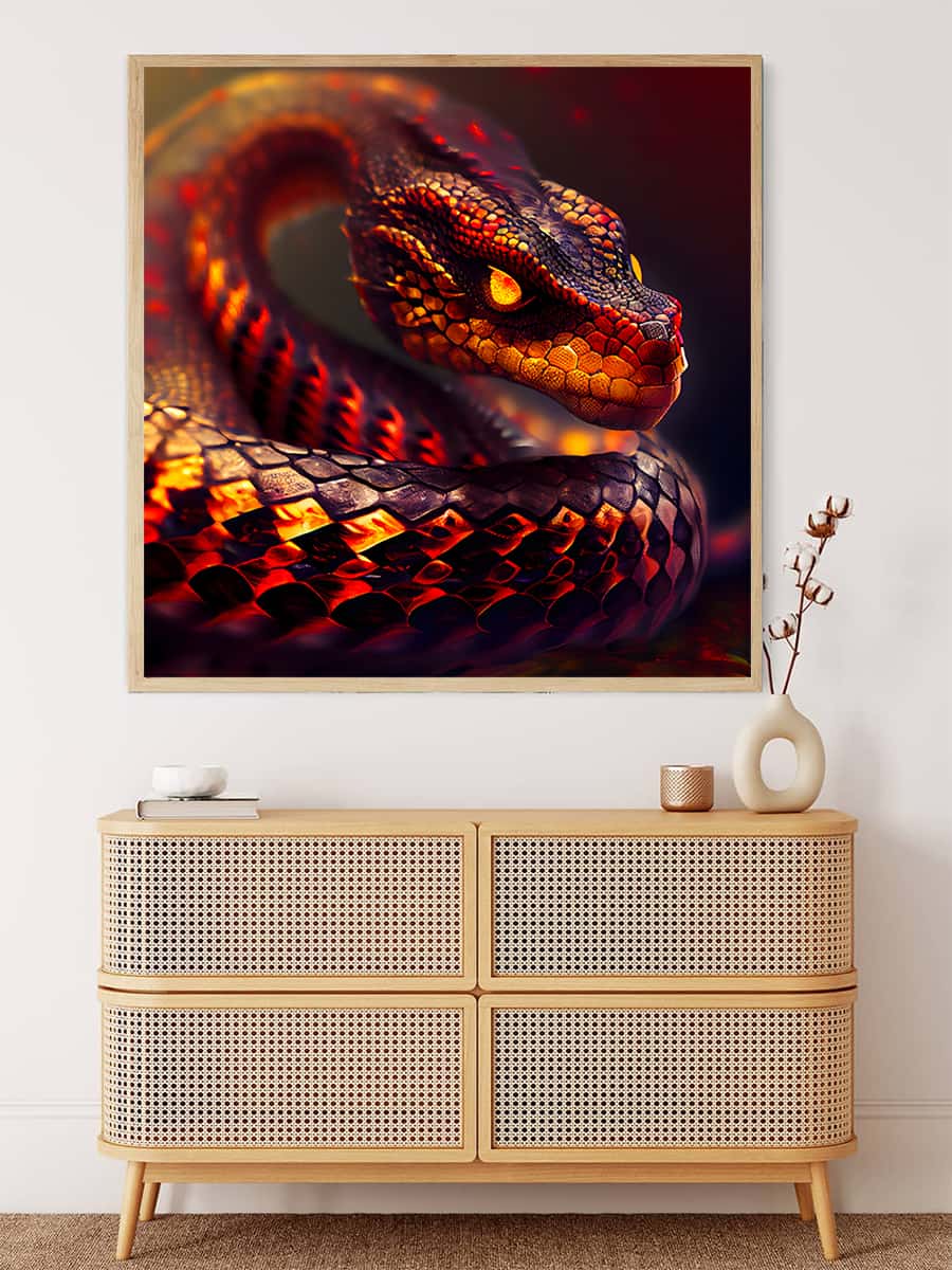 Mighty snake — Diamond Painting Kit, product view 3