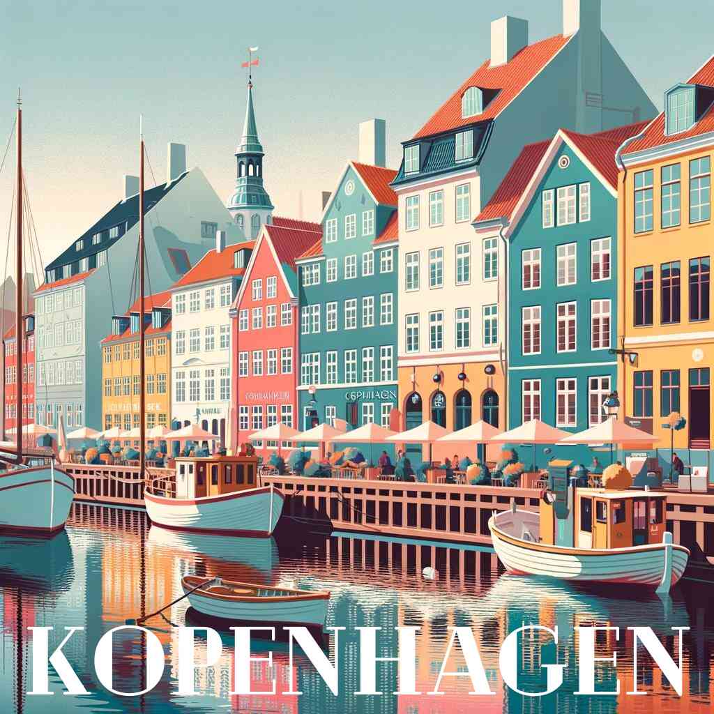 Coastal magic of Copenhagen — Diamond Painting Kit design