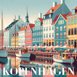 Coastal magic of Copenhagen — Diamond Painting Kit design