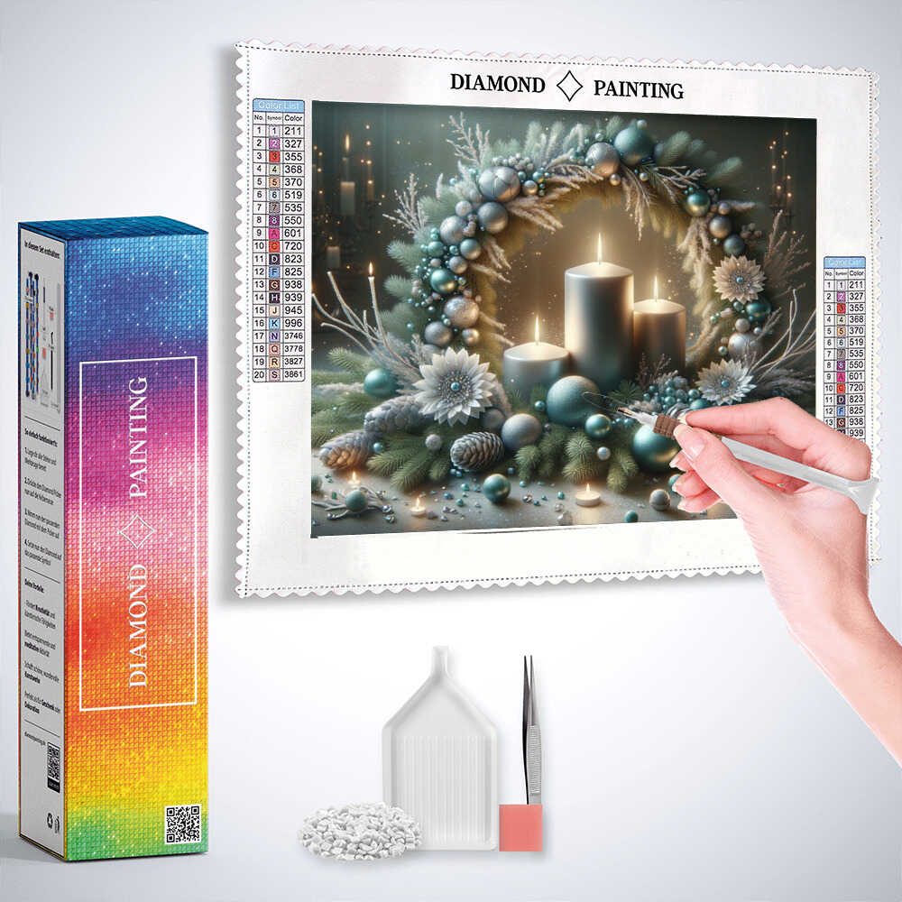Advent circle — Diamond Painting Kit, product view 3