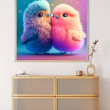 Bird love for two — AB Diamond Painting Kit, product view 3