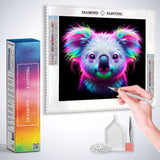 The Koala's Colorful Dream — Diamond Painting Kit, product view 3
