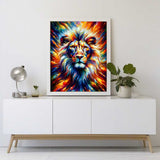 Lion in colorful — Diamond Painting Kit, product view 2