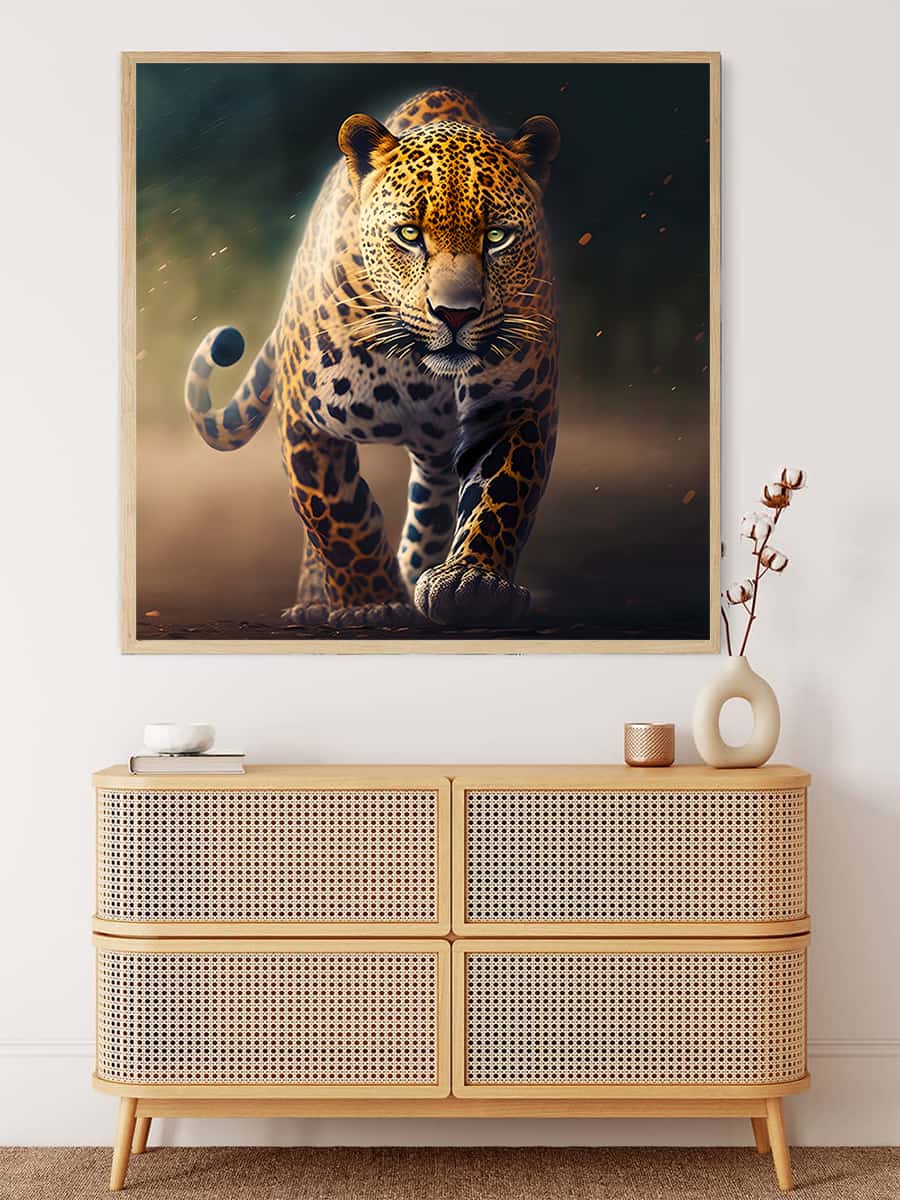 Magnificent Leopard — Diamond Painting Kit, product view 3