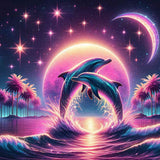 Dolphin Magic — Diamond Painting Kit design