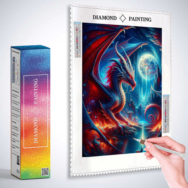 Fantasy Dragon — Diamond Painting Kit, product view 3