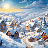 A Winter Dream in White — Diamond Painting Kit design