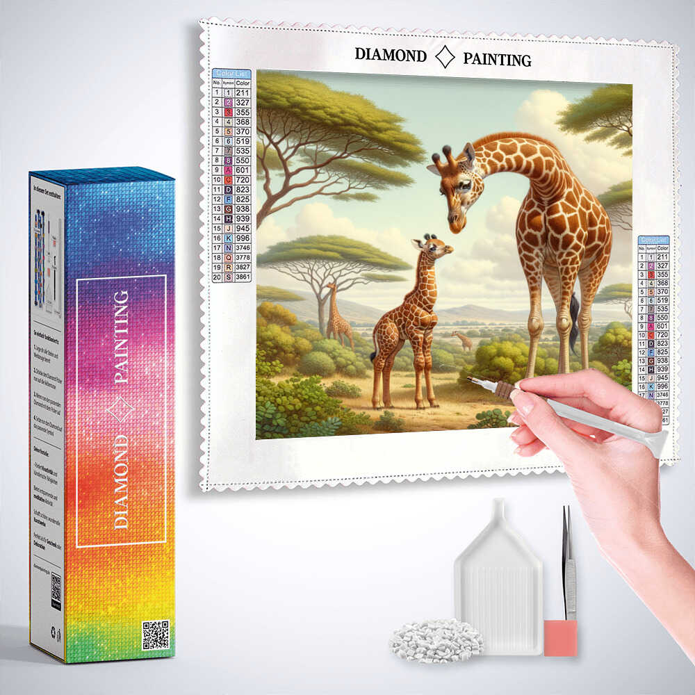 Magic of the savannah — Diamond Painting Kit, product view 3