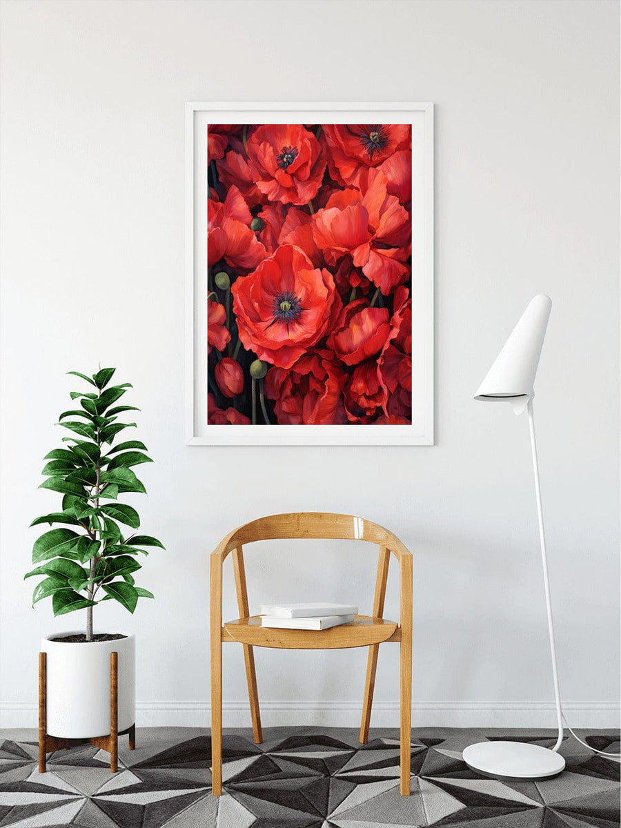 A bouquet of red poppies — Diamond Painting Kit, product view 3