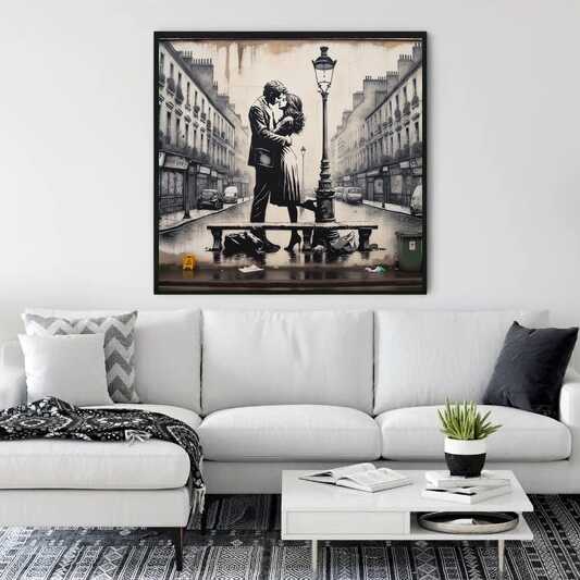 Lovers in Paris — Diamond Painting Kit, product view 2