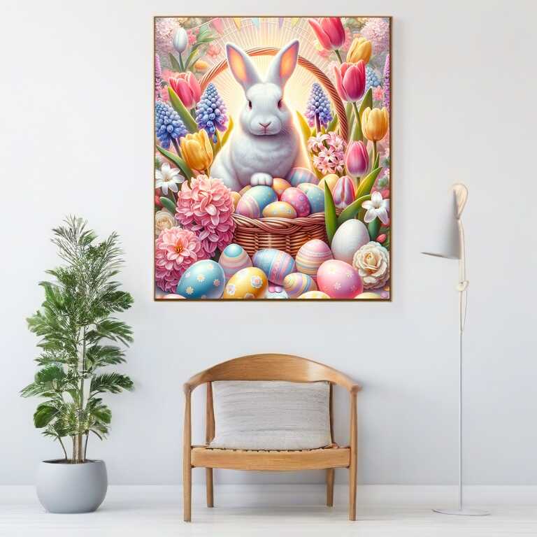 Large colorful Easter basket — Diamond Painting Kit, product view 2