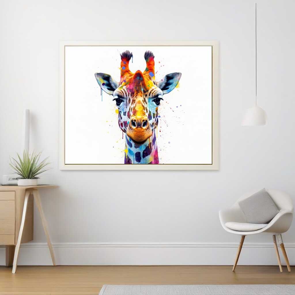 Giraffe in an Explosion of Color — Diamond Painting Kit, product view 2