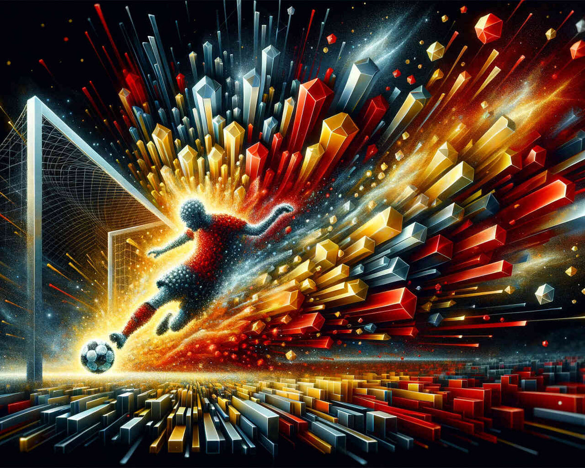 Football, abstract — Diamond Painting Kit design