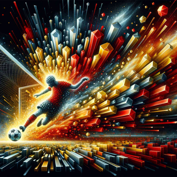 Football, abstract — Diamond Painting Kit design
