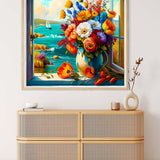 Flower arrangement by the sea — Diamond Painting Kit, product view 3