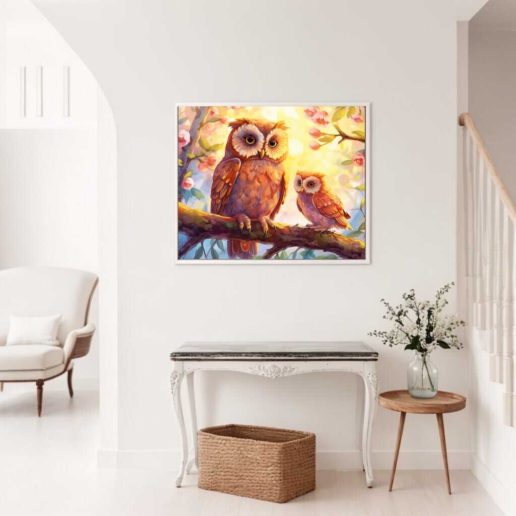 Enchanted Companions: Mother and Child — Diamond Painting Kit, product view 2
