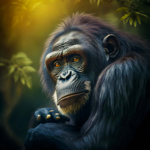 Chimpanzee side view — Diamond Painting Kit design
