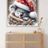 Koala with Christmas hat — Diamond Painting Kit, product view 2