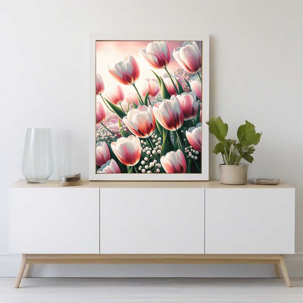 Harmonious tulips — Diamond Painting Kit, product view 2